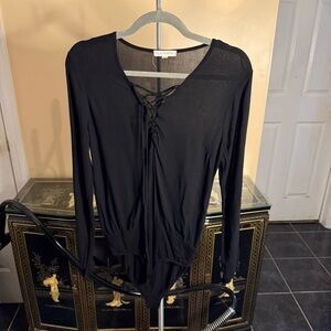 Black Long Sleeve Bodysuit